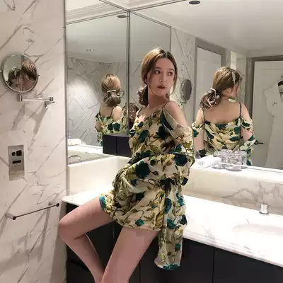 OLASTAGE Australian niche design brand LIONESS cooperation new green velvet vintage print jacket