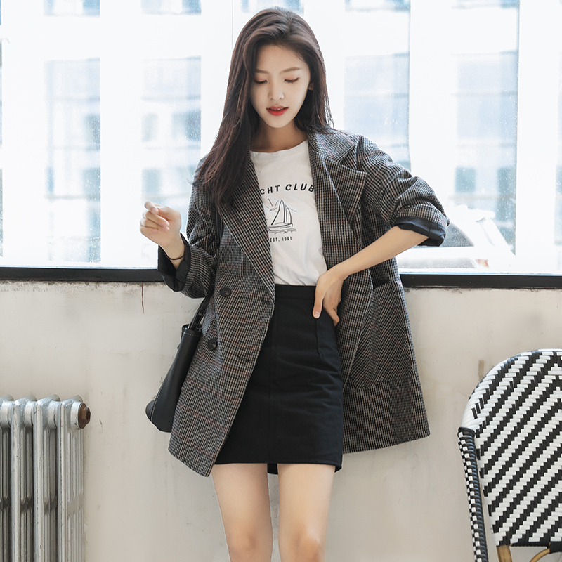 Spring autumn classic suit jacket, retro top for leisure, Korean style Spring autumn classic suit jacket, retro top for leisure, Korean style