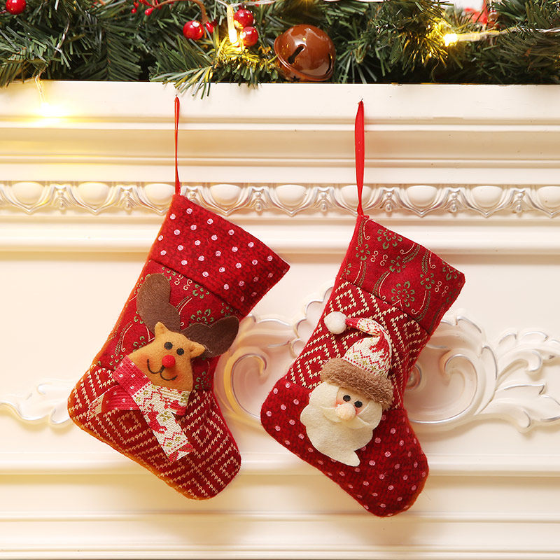 Christmas small number Christmas Sox Socks Candy Bag Gift Bags Creative Children Gift Bags Safe Christmas Eve Kindergarten Packaging