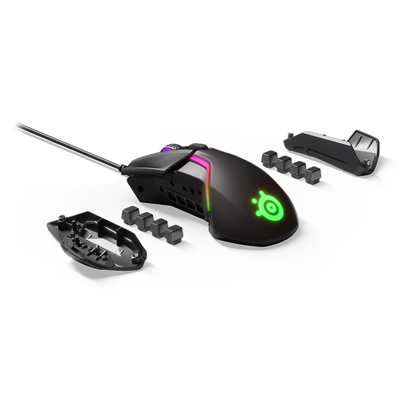 Cisung Racing Rui Rival 600 Wired Electric Race Game Mechanical Slip-Mouse Counterweights Macro Programming Designed To Eat Chicken Slip Rat