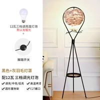 Черные+серые перья+12 ватт трех яркости передачи