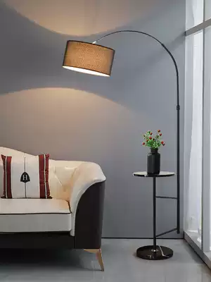 Fishing lamp Floor lamp Nordic living room ins wind net red bedroom bed head study with vertical table lamp Coffee table one