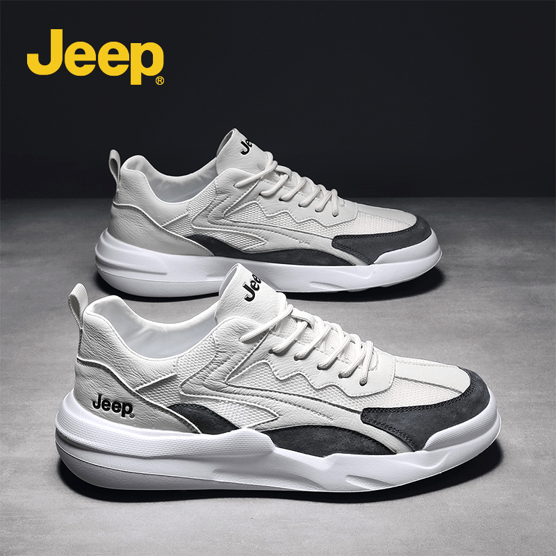 JEEP jeep men's shoes 2022 new lightweight autumn breathable mesh men's casual sports spring and autumn fashion shoes