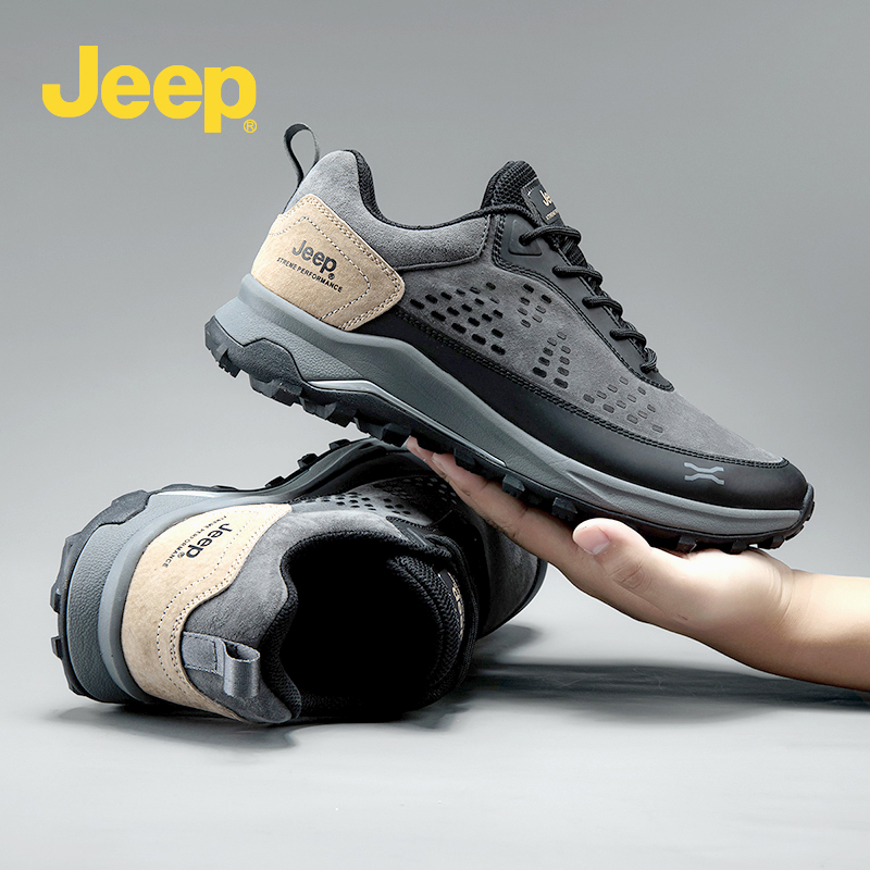 JEEP Jeep men's shoes 2022 new autumn breathable mesh outdoor hiking casual sports shoes men's trendy shoes