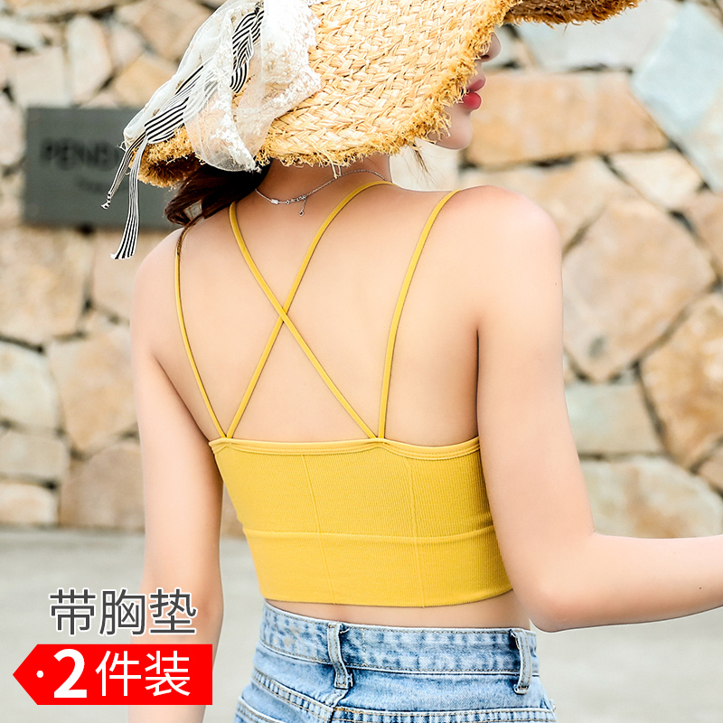 Beauty Back Harness Mesh Red Blasting for small vest Breasted Underwear Woman without steel ring with chest cushion wrapped in the bottom inner lap bra