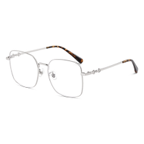 Retro half-frame myopia glasses for men fashionable and handsome eye protection anti-blue light flat glasses for women high-end black frame big face slimming