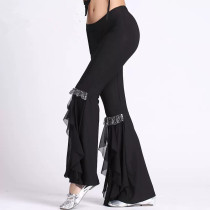 Belly Dance Training Trouser Crystal Cotton Horn Pants Pants Indian Dance Trousers Oriental Dance Pants