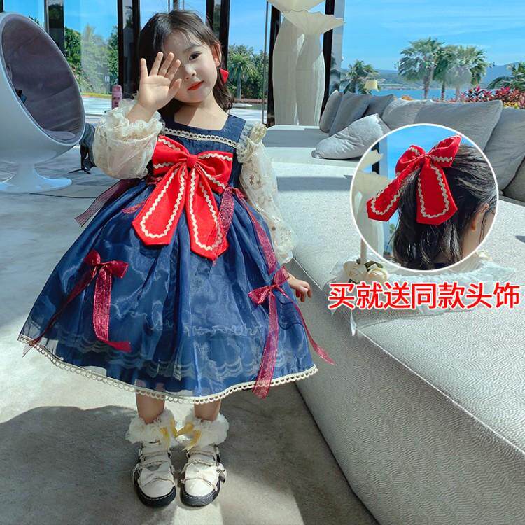 little girl fairy dress autumn dress lolita princess dress children birthday girl dress lolita dress lolita