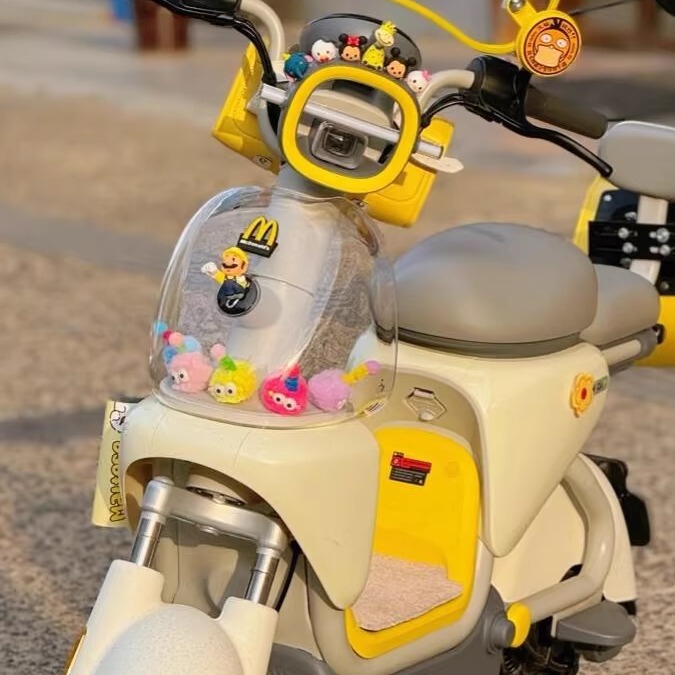 Suitable for Ninebot Qz1/Qz3 Mix Scooter Front Mario Figurine Mcdonald's m Logo Colorful Coal Ball Decoration