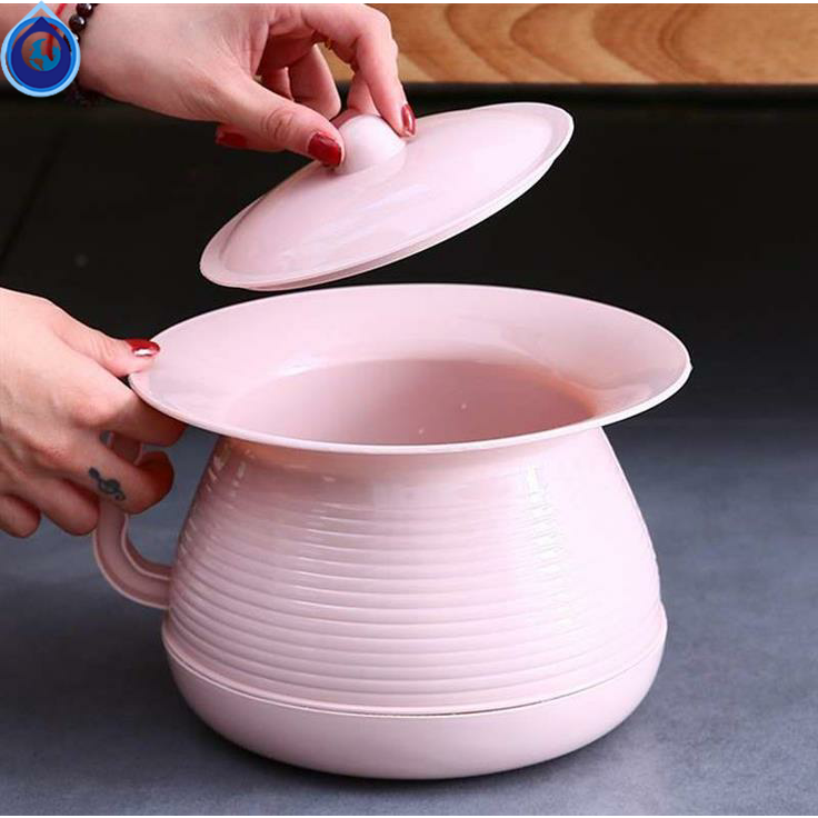Home spittoon plastic thickening children's household potty urinal toilet men and women with lid small adult urinal urinal bucket