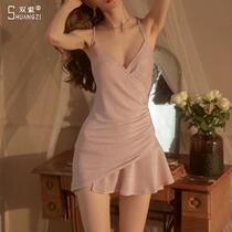 Gun women dress couple pajamas can be inserted into emotional underpants sexy pajamas hanger dress funny woman