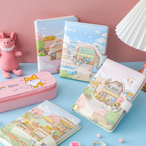Creative Net red fairy super cute hand account book cute girl heart hand book Simple ins Wind notebook Japanese grid grid Korean hipster art exquisite book super thick large