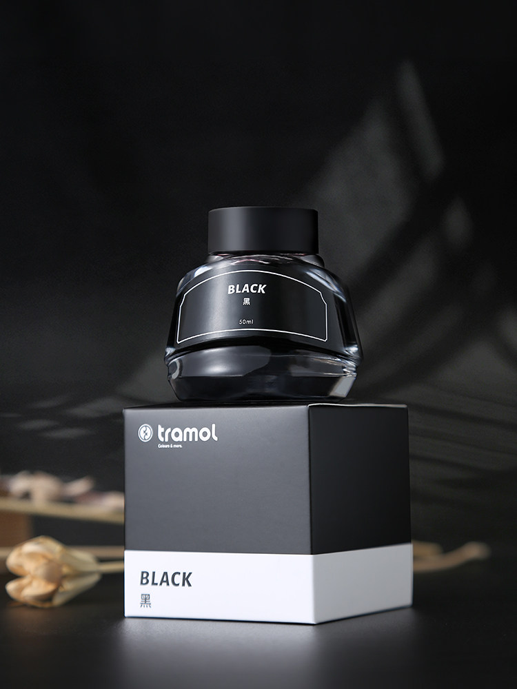 [Tramol/Everyday Four-Color Ink]Non-Carbon Ink for Fountain Pens, Black, Blue, Blue-Black, Red, Dye-Based, Quick-Drying, Suitable for Calligraphy and Writing, Does Not Clog the Pen