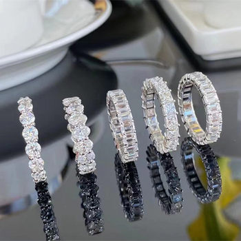 Ins european and american style fashion diamond ring for women