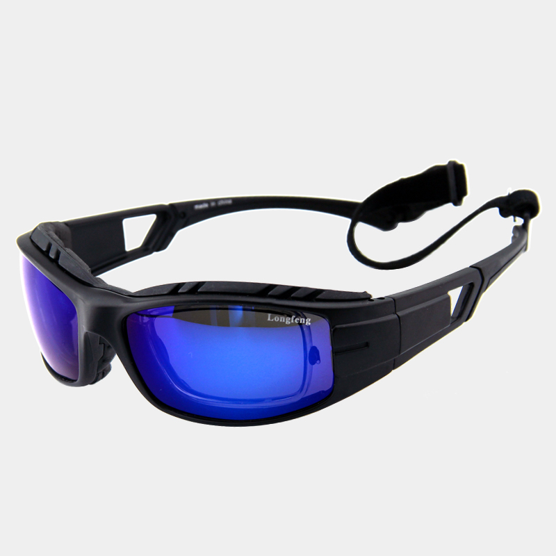 Longfeng Professional Riding Mirror Male and female Riding Glasses Partial Mirror Windproof Sand Goggles can be matched with myopia lenses