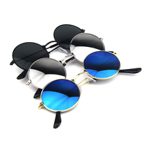 Childrens sunglasses retro metal small round sunglasses baby cute boy cute children female round frame