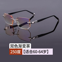 Двухцветный, градиент, 60-64 лет