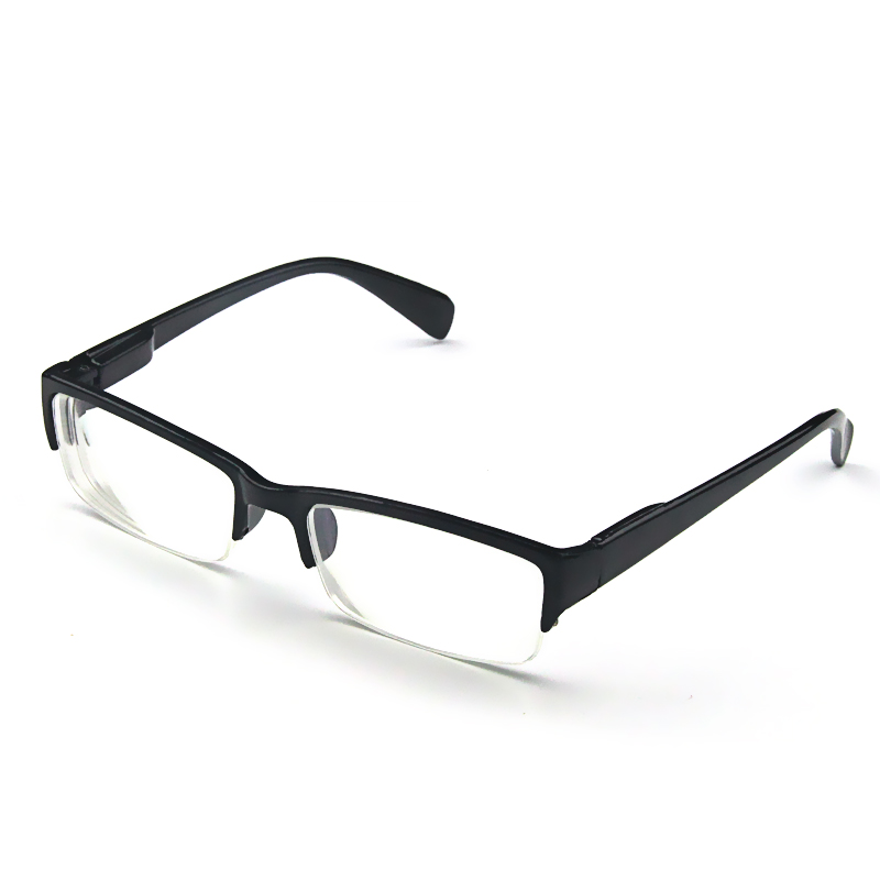 Myopia glasses men's ultra-light half-frame frame can be equipped with anti-blue light eyes with degrees big face finished universal lenses