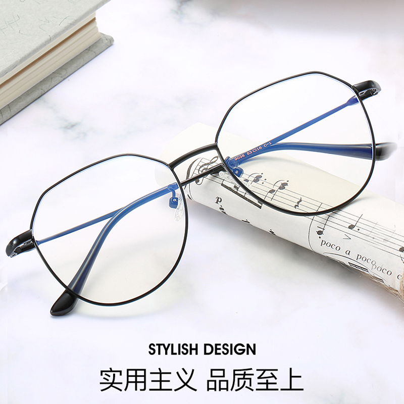 Longfeng near-lens matching finished product can be matched with anti-blue Everbright frame Near-lens eye frame with degree male and female goggles