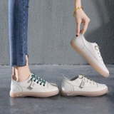 Кожаная белая обувь, подошва, универсальные туфли, из натуральной кожи, коллекция 2021