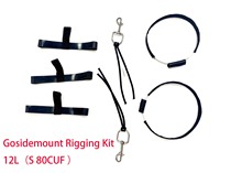 go go go sidemount sidemount bottle hoop kit for 12L aluminum bottles non-razor hippo diving