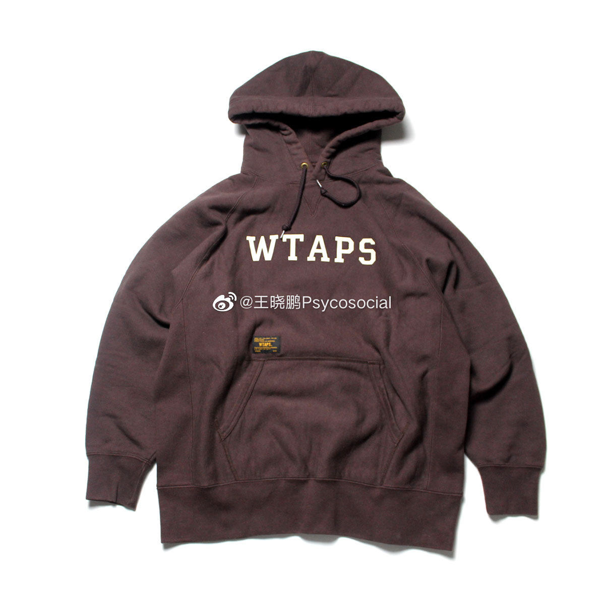 售完WTAPS DESIGN HOODED/COLLEGE.SWEATSHIRT.COTTON 17SS-淘宝Taobao