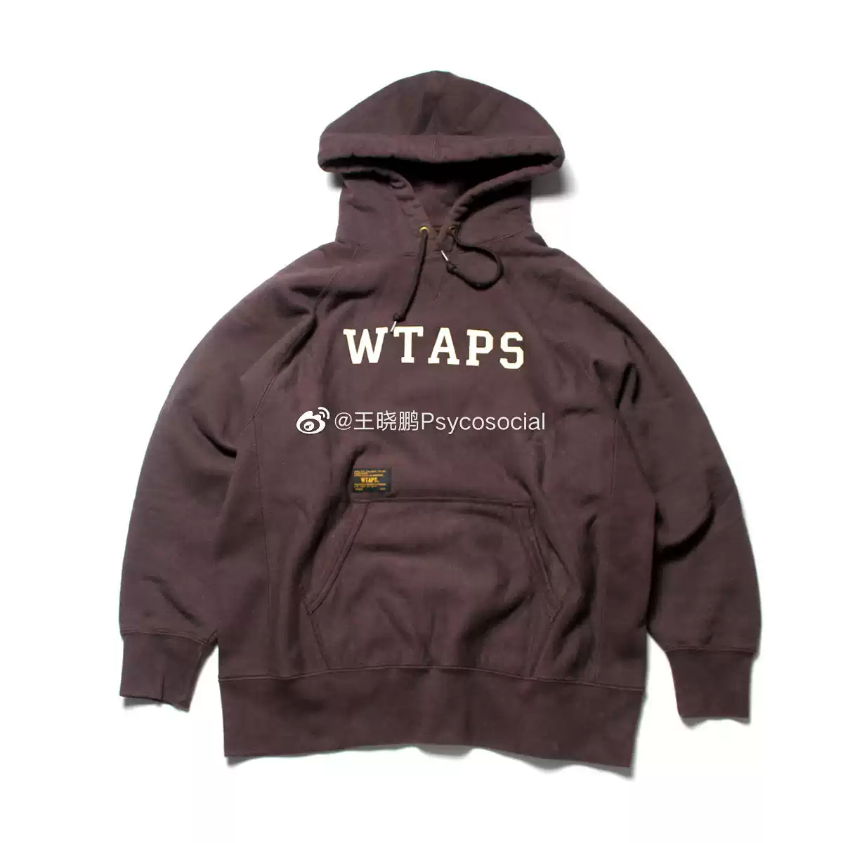 售完WTAPS DESIGN HOODED/COLLEGE.SWEATSHIRT.COTTON 17SS-淘宝Taobao