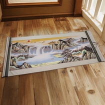 Landscape painting living room hanging painting new Chinese style Sichuan brocade high-end atmospheric office sofa background wall decoration painting backing picture