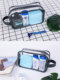 High-end transparent waterproof travel toiletry bag for men, portable fitness care, bathing and bathing supplies storage bag set for women