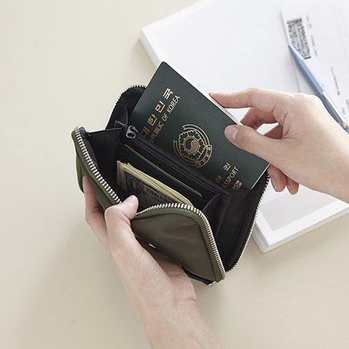 Travel abroad portable multifunction passport clip male wallet with small driving driver's license to collect bag documents protective sleeve female