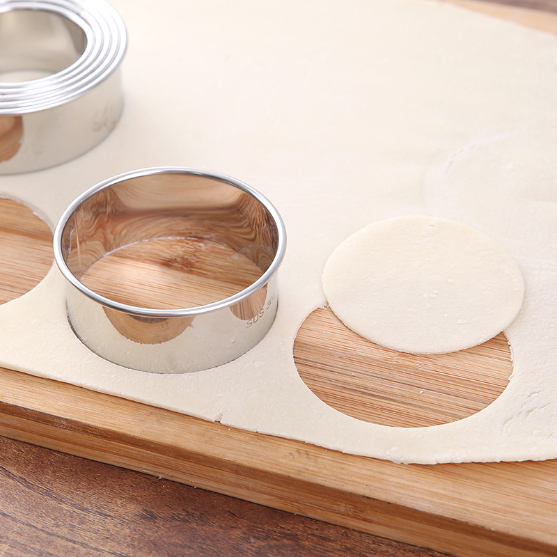 304 stainless steel dumpling wrapper knife set household dumpling wrapper mold round cutting and pressing dumpling wrapper