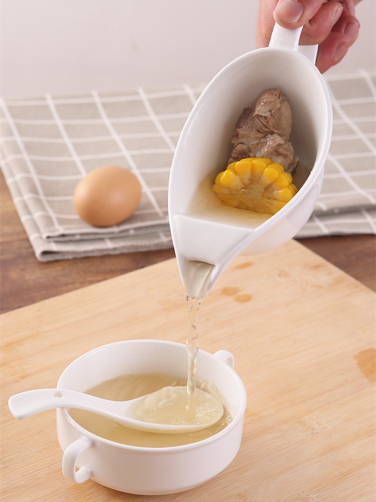 Zhitu soup oil separator Household degreasing skimming soup oil pot Ceramic separation oil kitchen soup artifact