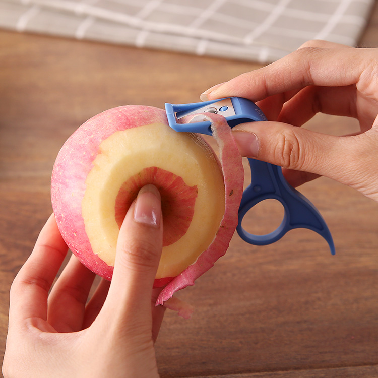 Portable planing apple deity with carry-on fruit paring pears chic exotic fruit exfoliating leather knife dorm apple peeling machine