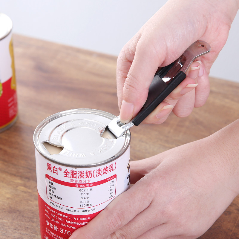 Black and white evaporated milk opener with magnet thickened three-flower evaporated milk opening knife beer screwdriver evaporator opening hole opener