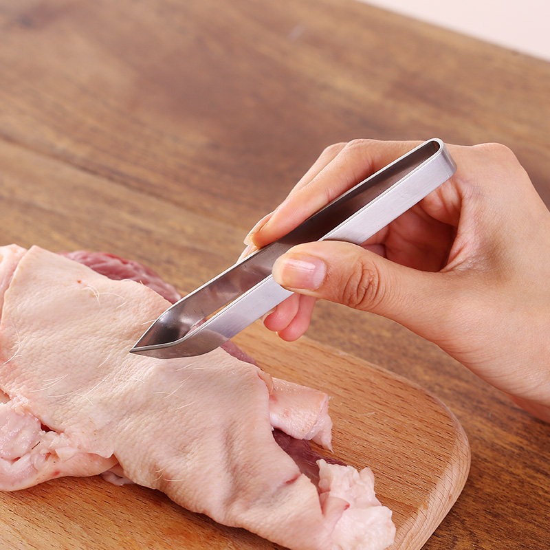 Drawing chicken hair artifact stainless steel extractor thickened pig hands removed duck hair to pig hoof fish stimulator pig clamp