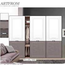 Wardrobe bedroom Internet celebrity door wall sliding door cabinet modern sliding wardrobe custom sliding door solid wood sliding simple
