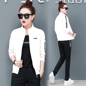 2019新款韩版时尚宽松卫衣套装三件