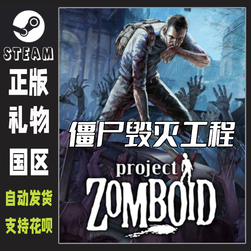 Steam Official Version of Project Zomboid 4-Player Pack, Unboxed, Single-Player Gift, Automatic Delivery