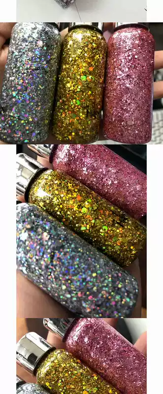 Nàng tiên cá trang điểm sequin flash body sữa Mặt long lanh long lanh phấn mắt sáng pha lê trang điểm sân khấu sáng châu Âu và Mỹ - Bóng mắt