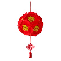 Linje 2022 New Years Little Red lantern hanging decoration non-woven fabric large red light lanterns Spring Festival Festive Decorations