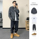 REEZ Japanese long-sleeved plaid shirt men's spring retro casual loose shirt jacket trend