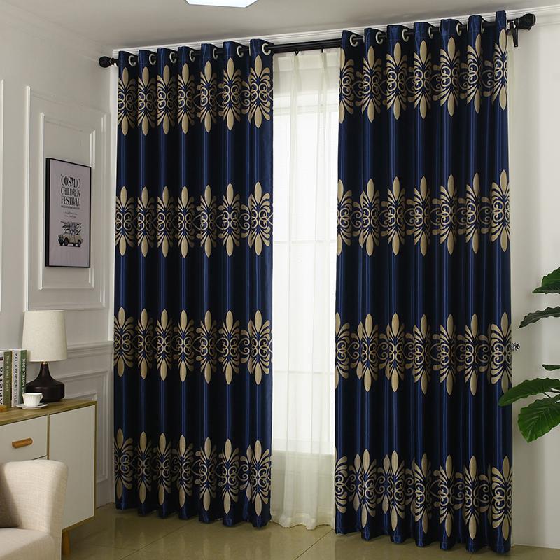 Full shading curtain finished product minimalist modern living room window fabric double sided partition curtain bedroom floating window living-room floor-Taobao