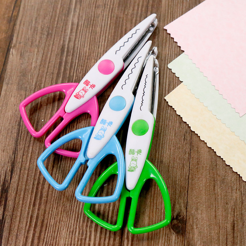 Lace scissors cut heat shrink film paper special DIY handmade album hand account material paper border cutting paper retro scissors