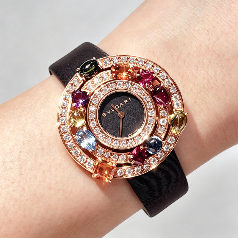 Second-Hand Bvlgari High-End Jewelry Watch Series, 18K Gold Case, 36mm Dial, Quartz Movement Second-Hand Bvlgari High-End Jewelry Watch Series, 18K Gold Case, 36mm Dial, Quartz Movement