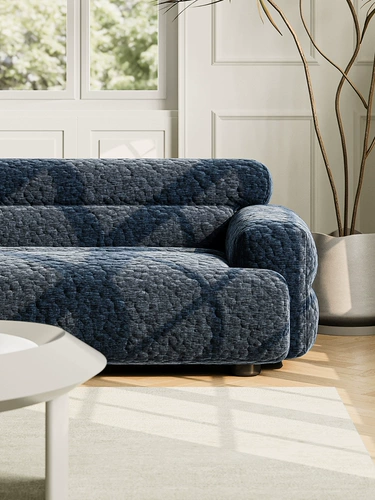 Кремовая ткань для гостиной, минималистичный диван, французский стиль, популярно в интернете