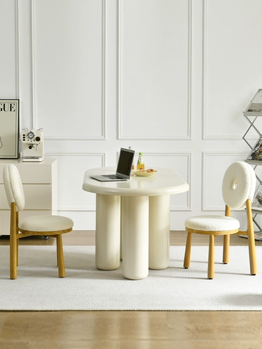 Кремовый белый стульчик для кормления для домашнего использования для стола, французский стиль, популярно в интернете