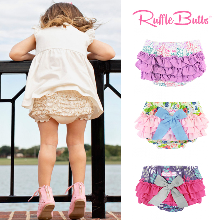 Summer clear cabin RuffleButts Baby cake skirt Pants Pants Shorts Women Bao Bao Hip Pants Girl Fart Pants