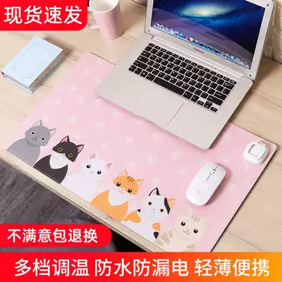 Desktop heater pad student homework desktop heating pad office heating table pad warm flashlight hot heating large