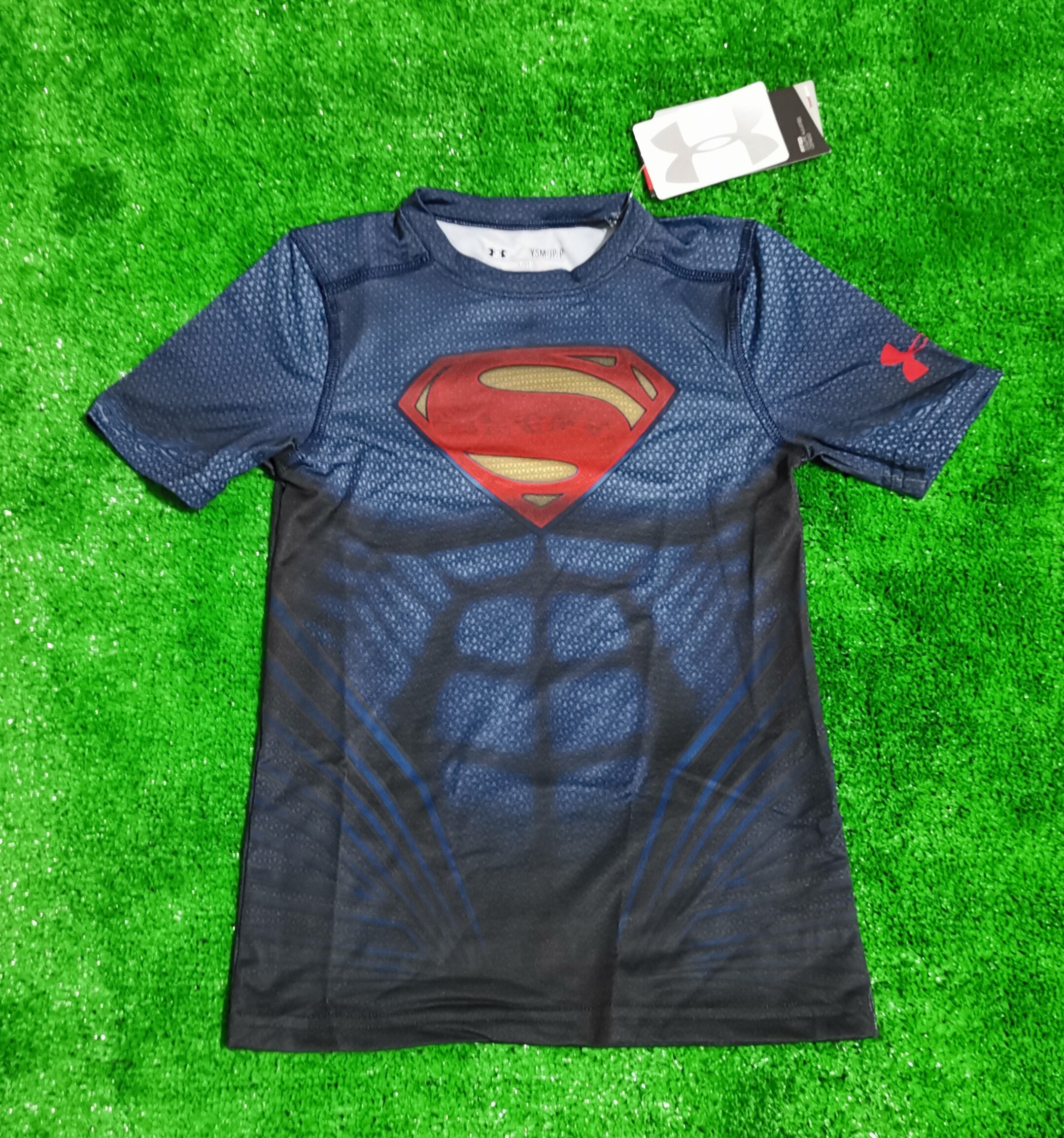 Andrea UA Superman Batman Children's Boys and Women Short Sleeve Long Sleeve Tight Compression Clothes