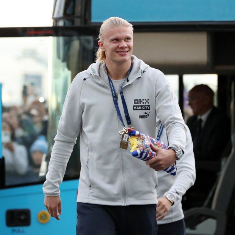 Puma Manchester City 2223 Season Player Version Football Appearance Jacket Sports Casual Hooded Jacket 767737